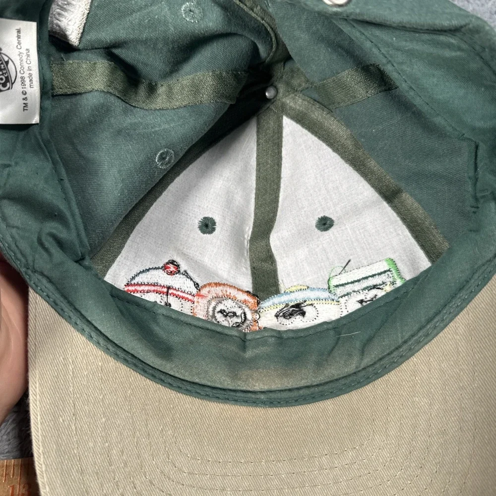Vintage 1998 South Park Comedy Central Strap Back Hat Kenny Cartman Stan Cartoon